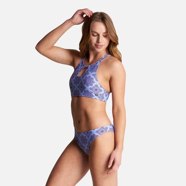 TRAJE DE BAÑO MUJER HAKA HONU FONDO DE BIKINI FULL PRINT LILA - 3