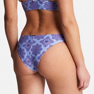TRAJE DE BAÑO MUJER HAKA HONU FONDO DE BIKINI FULL PRINT LILA - 7