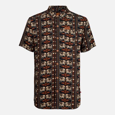 CAMISA HOMBRE GOOD KARMA FULL PRINT NEGRO HAKA HONU - 1