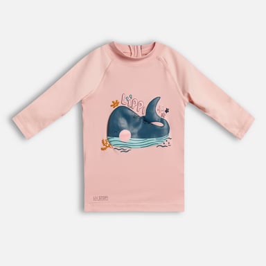 POLERA NIÑA LIPPI ROSA BABY GIRL SUN PRO 3/4 SLEEVE UV-STOP T-SHIRT - 1