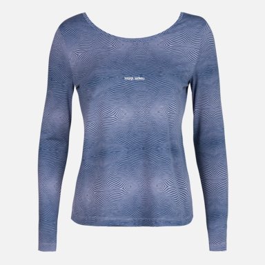 POLERA MUJER YANG PRINT VIOLETA HAKA HONU - 1