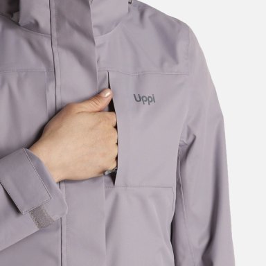 CHAQUETA MUJER TRES CRUCES FUSION-3 HOODY JACKET MALVA/GRIS MEDIO LIPPI - 7