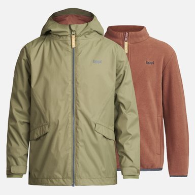 CHAQUETA NIÑO LIPPI VERDE SNOWBALL FUSION-3 HOODY JACKET /TERRACOTA - 1