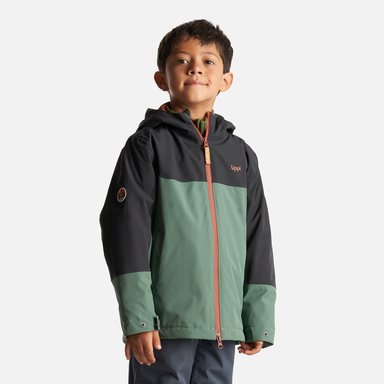 CHAQUETA NIÑO LIPPI VERDE SIERRA NEVADA B-DRY STEAM-PRO HOODY JACKET BOTELLA/NEGRO - 3