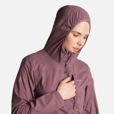 CHAQUETA MUJER  SPRY WINDBREAKER 14 ZIP HOODY JACKET MORADO LIPPI - 5