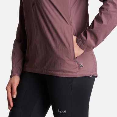 CHAQUETA MUJER  SPRY WINDBREAKER 14 ZIP HOODY JACKET MORADO LIPPI - 6
