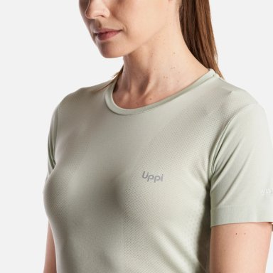 POLERA MUJER  CHALLENGE SEAMLESS T-SHIRT JADE LIPPI - 5