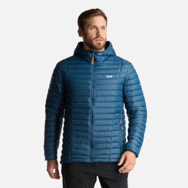 CHAQUETA HOMBRE PEAK DOWN HOODY JACKET PETROLEO LIPPI - 1