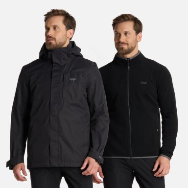 CHAQUETA HOMBRE TRES CRUCES FUSION-3 HOODY JACKET NEGRO LIPPI I24 - 1