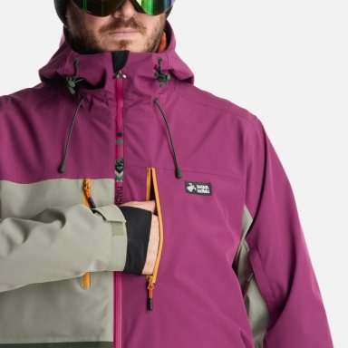 CHAQUETA HOMBRE VIENTO BLANCO MORADO HAKA HONU - 7
