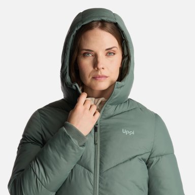 CHAQUETA MUJER LONG LINE STEAM PRO HOODY JACKET VERDE MUSGO LIPPI - 6