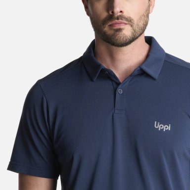 POLERA HOMBRE B-CLASSIC SEAMLESS POLO AZUL MARINO LIPPI - 4