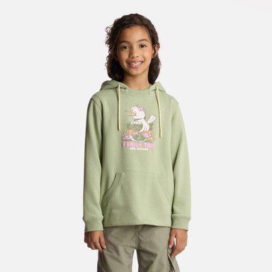 POLERÓN ALGODÓN ORGÁNICO NIÑA LIPPI VERDE INSIGNE HOODY SWEATSHIRT JADE - 1