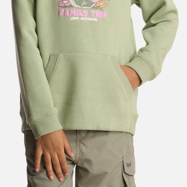POLERÓN ALGODÓN ORGÁNICO NIÑA LIPPI VERDE INSIGNE HOODY SWEATSHIRT JADE - 5