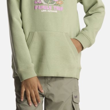 POLERÓN ALGODÓN ORGÁNICO NIÑA LIPPI VERDE INSIGNE HOODY SWEATSHIRT JADE - 5