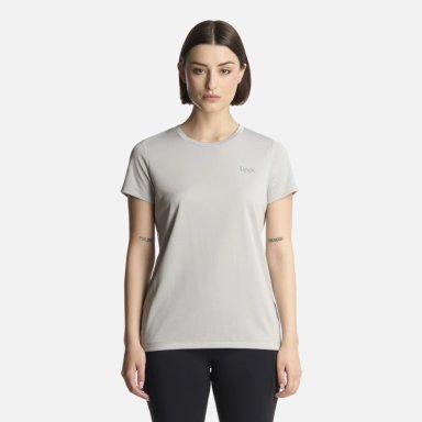 POLERA MUJER CORE Q-DRY T-SHIRT GRIS CLARO LIPPI - 1