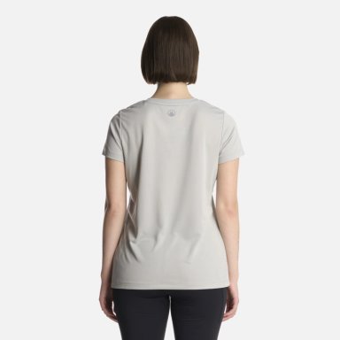 POLERA MUJER CORE Q-DRY T-SHIRT GRIS CLARO LIPPI - 3