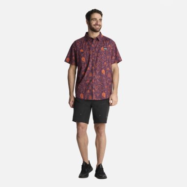 CAMISA HOMBRE CUMBRE MANGA CORTA PRINT MORADO HAKA HONU - 6