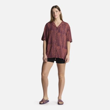 CAMISA MUJER MARMOLADA PRINT CORAL HAKA HONU - 5