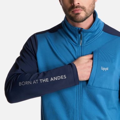 POLERON HOMBRE DAWSON NANO-F FULL ZIP AZUL LIPPI - 4