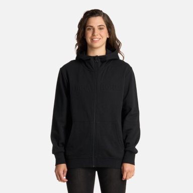 POLERÓN ALGODÓN MUJER HAKA HONU NEGRO MOTOMAMI FULL ZIP - 1