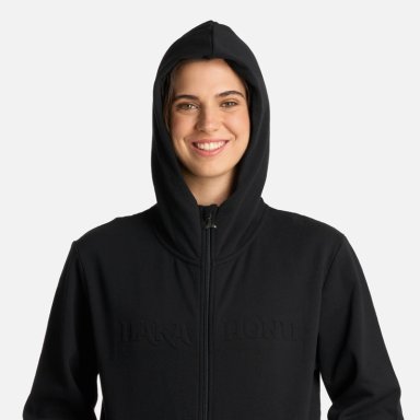 POLERÓN ALGODÓN MUJER HAKA HONU NEGRO MOTOMAMI FULL ZIP - 4