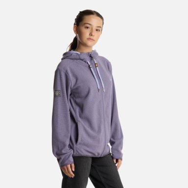 POLERON TEEN GIRL STRIPES NANO-F FULL ZIP HOODY VIOLETA LIPPI - 2
