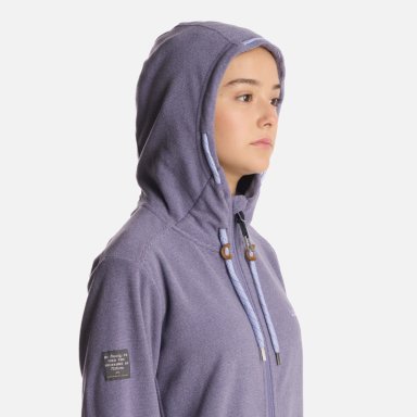 POLERON TEEN GIRL STRIPES NANO-F FULL ZIP HOODY VIOLETA LIPPI - 4