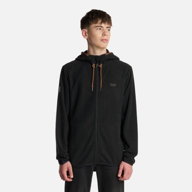 POLERON TEEN BOY STRIPES NANO-F FULL ZIP NEGRO LIPPI I25 - 1