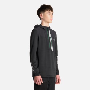 POLERON TEEN BOY KAROVA 14 ZIP HOODY NEGRO LIPPI - 2