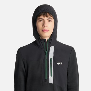 POLERON TEEN BOY KAROVA 14 ZIP HOODY NEGRO LIPPI - 4