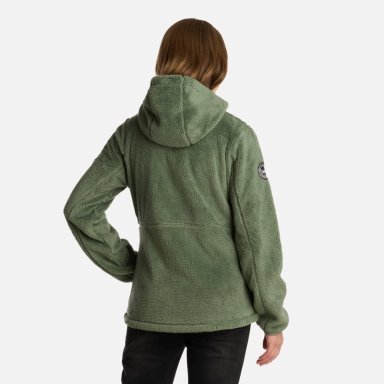 POLAR MUJER BEAR SHAGGY-PRO HOODY JACKET JADE OSCURO LIPPI - 3