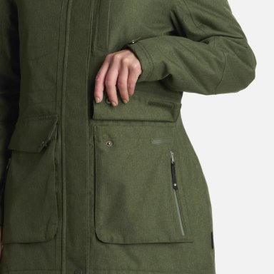 CHAQUETA MUJER ROBLE B-DRY HOODY MELANGE VERDE LIPPI I25 - 6