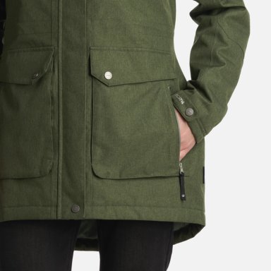 CHAQUETA MUJER ROBLE B-DRY HOODY MELANGE VERDE LIPPI I25 - 7