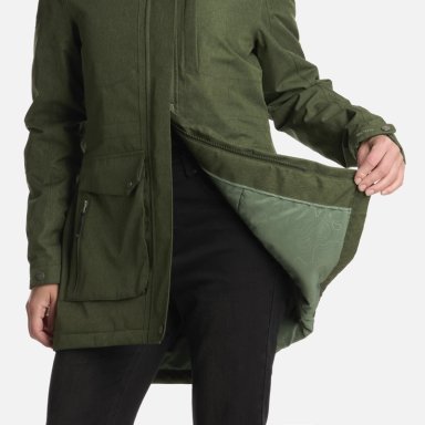 CHAQUETA MUJER ROBLE B-DRY HOODY MELANGE VERDE LIPPI I25 - 8