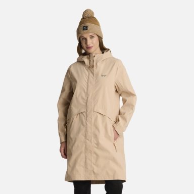 CHAQUETA MUJER MOUNTAINS LIVE B-DRY LONG CAQUI LIPPI I25 - 1