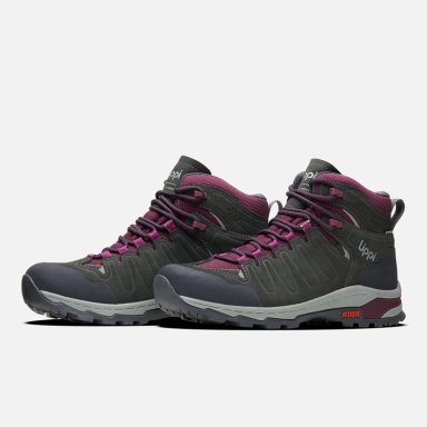 BOTIN MUJER ALL TERRA MID GRIS / MORADO LIPPI - 4