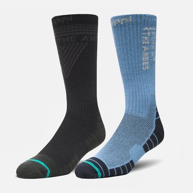 CALCETIN HOMBRE DUO TREKKING LIGHT NEGRO/AZUL PIEDRA LIPPI - 1