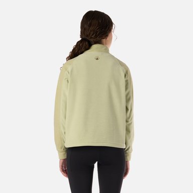POLAR TEEN GIRL FIREPLACE 1/4 ZIP SWEATSHIRT VERDE MANZANA LIPPI V26 - 3