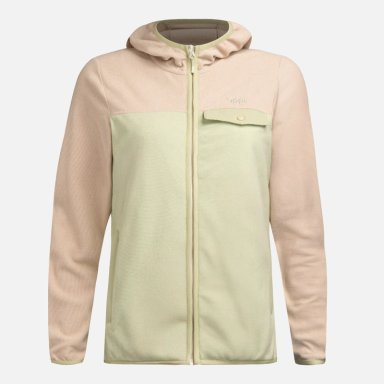 POLAR MUJER FIREPLACE FULL ZIP HOODY SWEATSHIRT CREMA LIPPI - 8