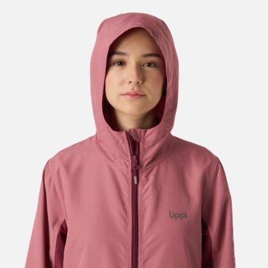 CHAQUETA TEEN GIRL NIGHTFALL WINDBREAKER HOODY JACKET ROSA OSCURO LIPPI - 4