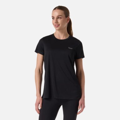 POLERA MUJER CORE Q-DRY T-SHIRT NEGRO LIPPI - 1