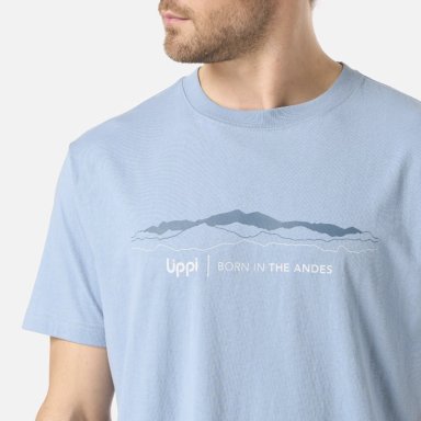 POLERA HOMBRE LOGO LIPPI FRONT PRINT T-SHIRT AZUL PIEDRA LIPPI - 4