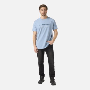 POLERA HOMBRE LOGO LIPPI FRONT PRINT T-SHIRT AZUL PIEDRA LIPPI - 5