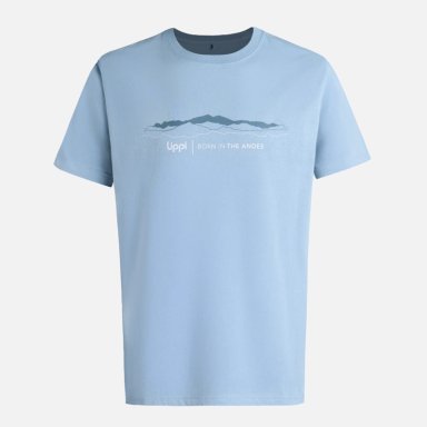 POLERA HOMBRE LOGO LIPPI FRONT PRINT T-SHIRT AZUL PIEDRA LIPPI - 6
