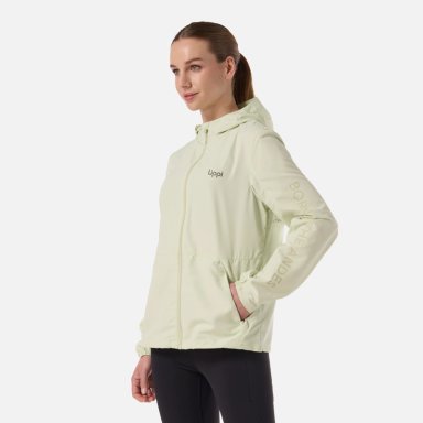 CHAQUETA MUJER NIGHTFALL WINDBREAKER HOODY JACKET GRIS CLARO / VERDE AGUA LIPPI - 2