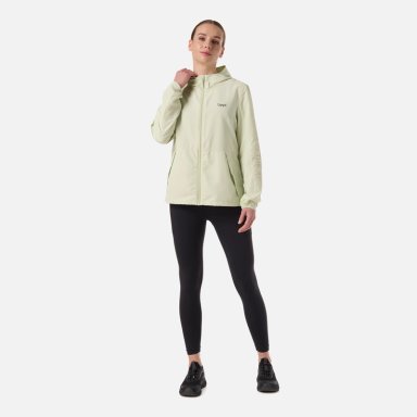 CHAQUETA MUJER NIGHTFALL WINDBREAKER HOODY JACKET GRIS CLARO / VERDE AGUA LIPPI - 7