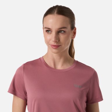 POLERA MUJER CORE Q-DRY T-SHIRT ROSA OSCURO LIPPI - 4