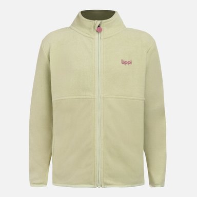 POLAR NIÑA STRIPES NANO-F FULL ZIP GRIS CLARO / VERDE AGUA LIPPI V26 - 7