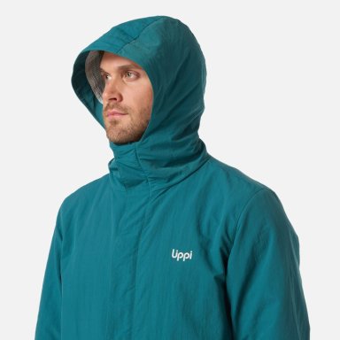CHAQUETA HOMBRE CITYME WINDBREAKER HOODY JACKET PETROLEO LIPPI - 4